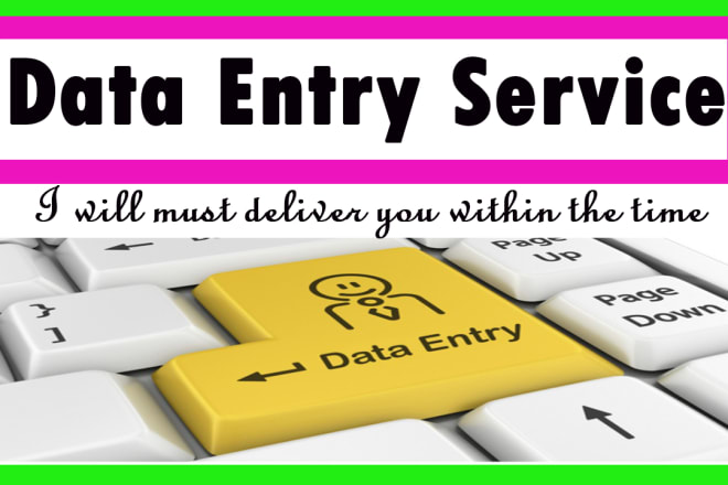I will do online and offline data entry jobs