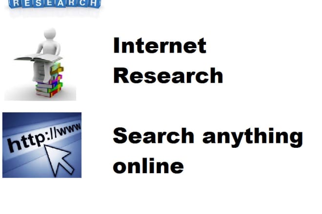 I will do online market research for you