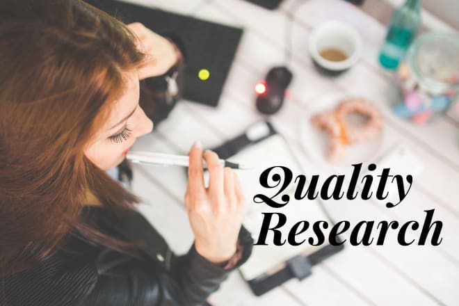I will do online quality research work and summaries