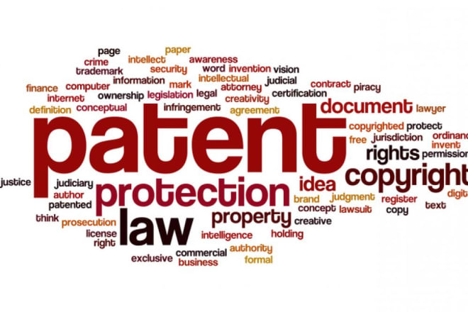 I will do patents, drawings, claim charts, patent filings, etc