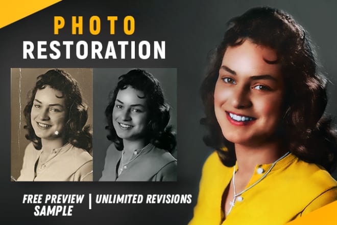 I will do photo restoration and colorize black and white photo