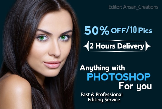 I will do photo touch up in photoshop
