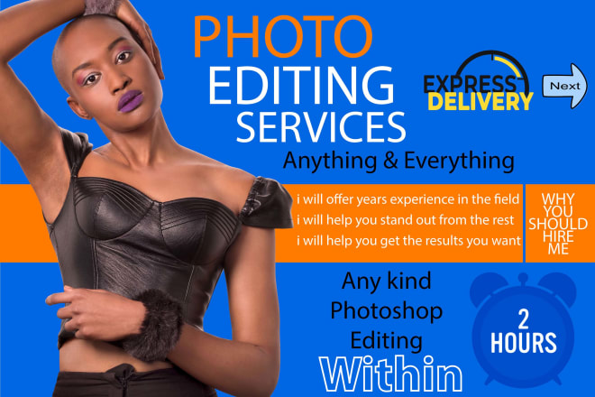 I will do photoshop editing,model retouching, photo retouching,amazon product editing