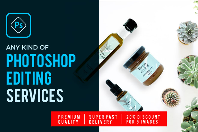 I will do photoshop image editing and product photo enhancement
