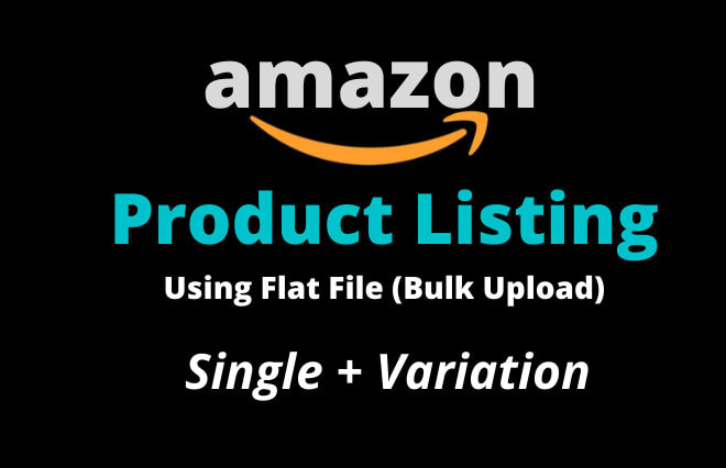 I will do professional amazon product listing using flat file