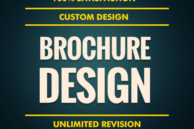 I will do professional brochure design, product catalog