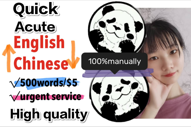 I will do professional chinese and english translation