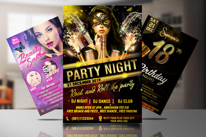 I will do professional flyer and canvas design within 24 hours