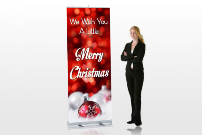 I will do professional roll up banner design