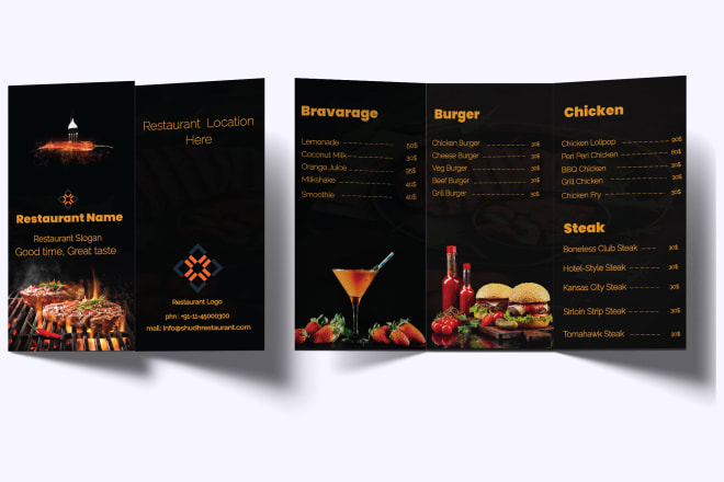 I will do professional trifold and brochure design