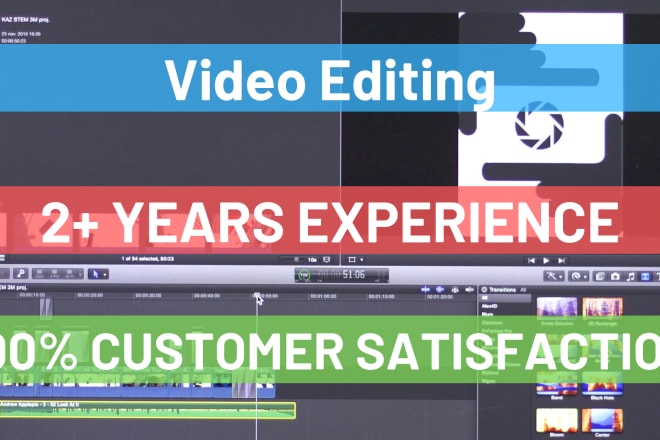 I will do professional video editing with in 24 hours