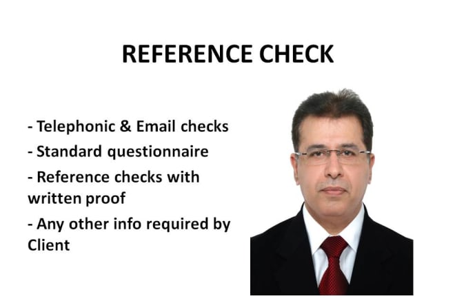I will do reference check for your newly hired employees at very competitive rate