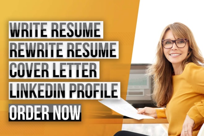 I will do resume writing, cv, cover letter or linkedin profile