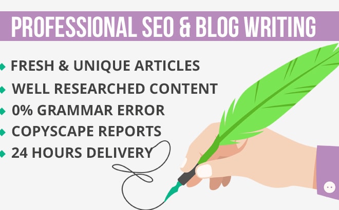 I will do SEO article writing in 24 hours