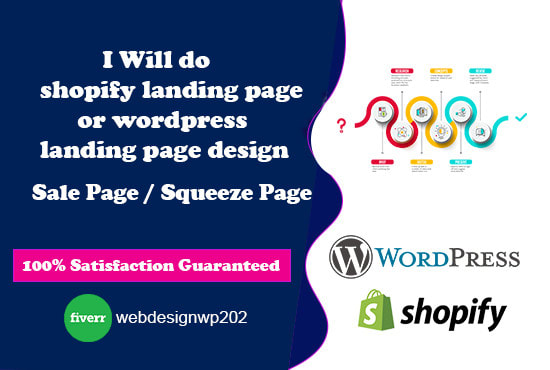 I will do shopify landing page or wordpress landing page design