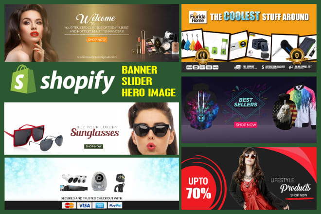I will do shopify store banner, header, slider and hero images