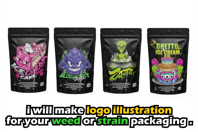 I will do strain or weed logo for your product packaging