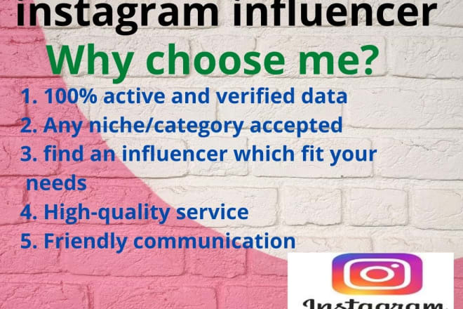 I will do the best quality instagram influencer for your business