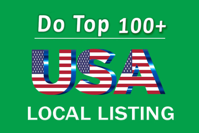 I will do top 100 live USA local listing, local citations