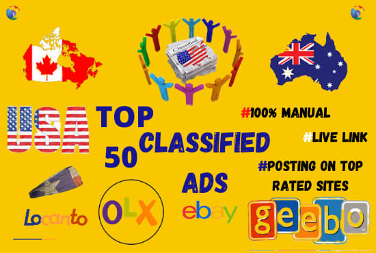 I will do top classified ads posting in high traffic sites