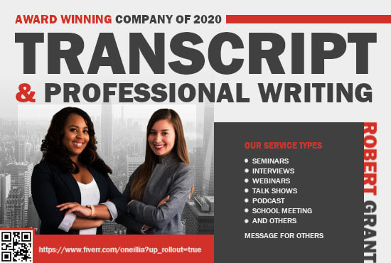 I will do transcription service professionally