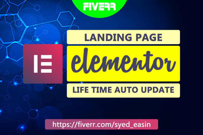 I will do wordpress landing page,squeeze page, website by elementor pro or sales funnel