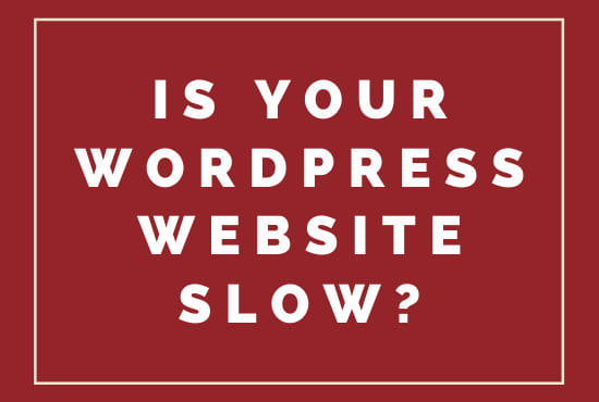 I will do wordpress speed optimization and fix the load time