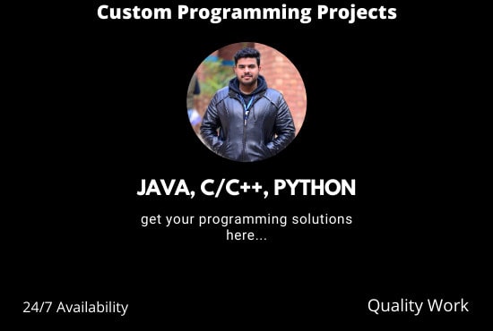 I will do your c, cpp, csharp python and java programming projects