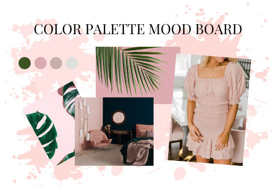 I will do your color palette mood board for instagram