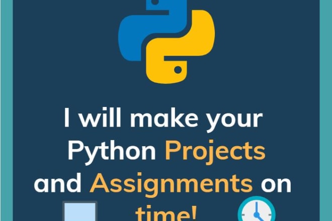 I will do your python project and python assignment and task with gui