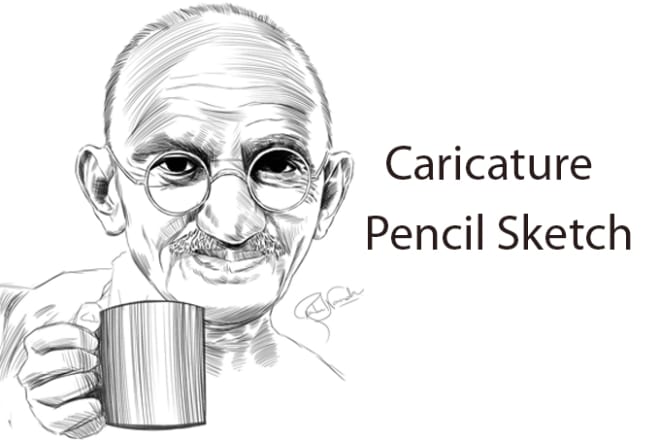 I will draw a pencil caricature from your photo