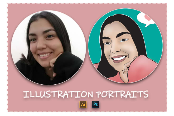I will draw an awesome illustration portrait in any style