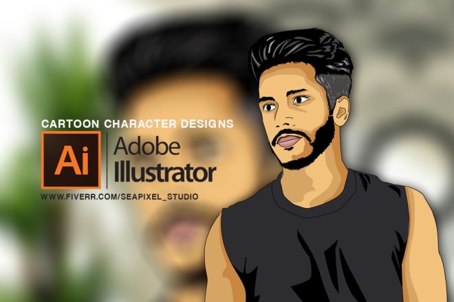 I will draw cartoon character,portrait and logo from your photo