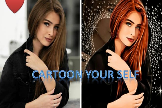I will draw cartoon yourself from your photo with amazing backgrounds