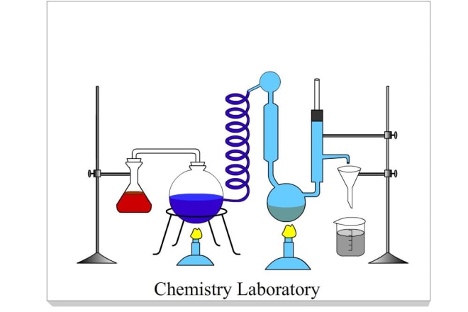 I will draw illustration and animation for chemistry books