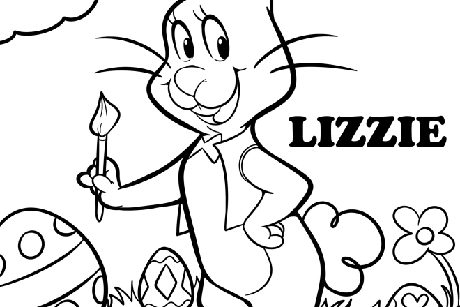 I will draw kids custom coloring pages with animals