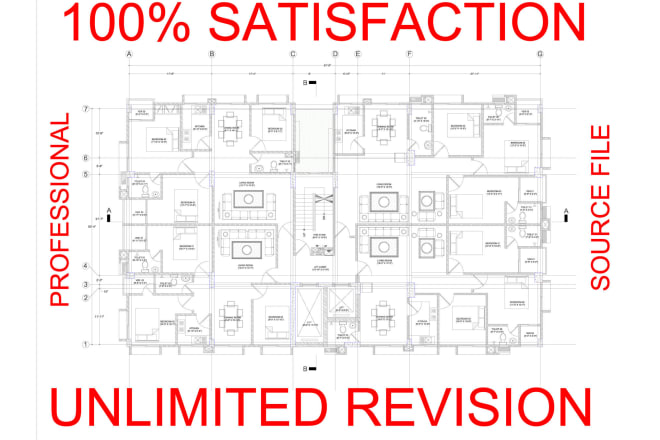 I will draw your architectural floor plan, elevations, etc in cad