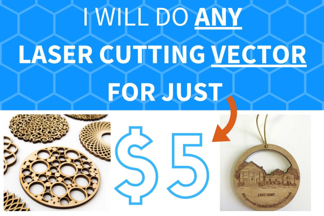 I will draw your custom dxf vector for laser cutting