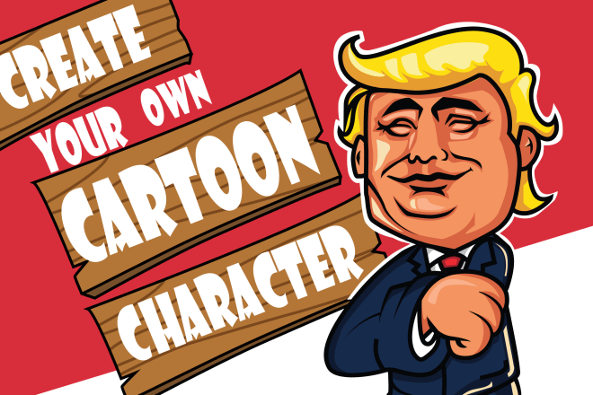 I will draw your own cartoon character