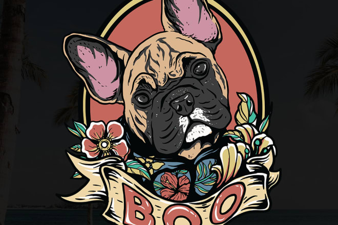 I will draw your pet portrait in neo traditional tattoo style