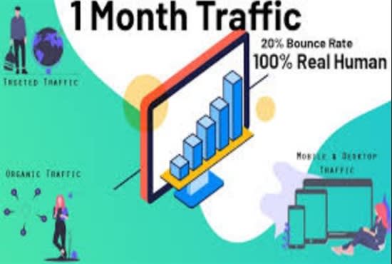 I will drive 100k real traffic to your website for 1 month