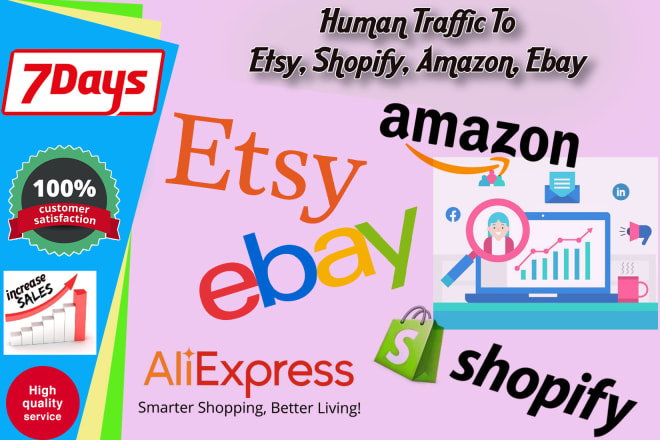 I will drive organic web site traffic to shopify etsy store,site