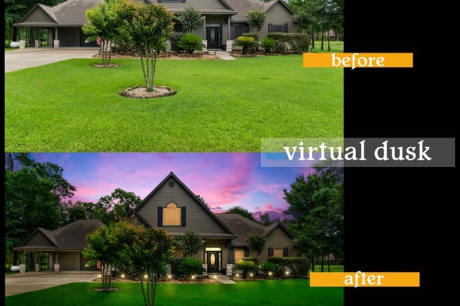 I will edit twilight virtual real estate