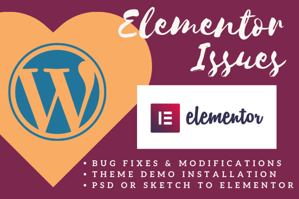 I will elementor expert help fix elementor website issues or tasks