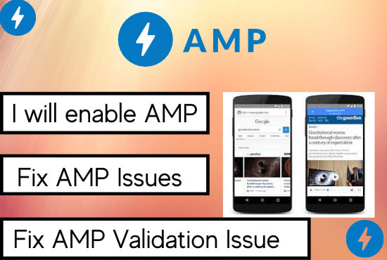 I will enable amp or fix error on wordpress website