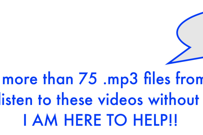 I will extract audio from youtube videos