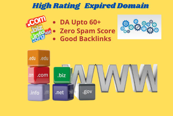 I will find out expired domains having backlinks with high authority