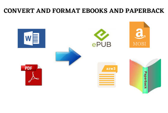 I will format and convert doc pdf into epub mobi and pdf
