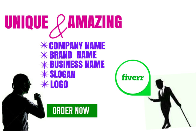 I will generate amazingly catchy business names and slogans