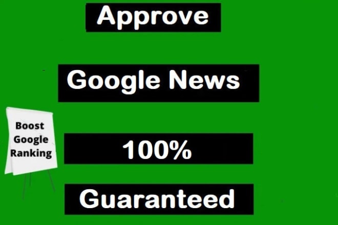 I will get google news approval for your blog, get free traffic